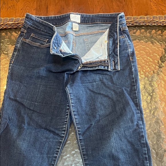St. John's Bay Denim - St. John's Bay Women's Straight Leg Jeans - Dark Blue